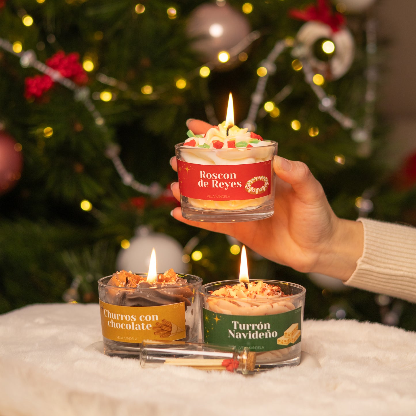 Vela Turrón Navideño