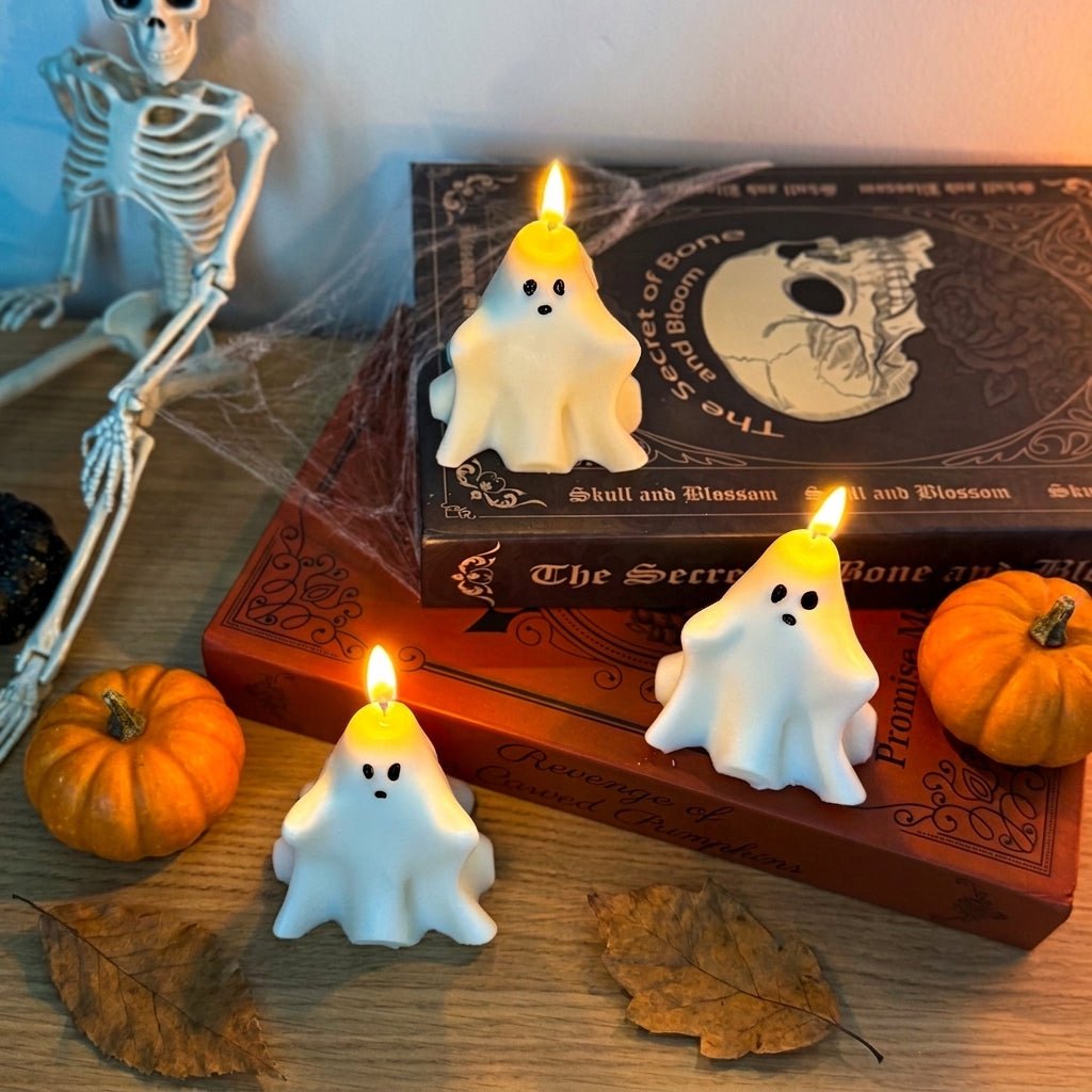 Vela Fantasma de soja con estilo tierno y otoñal