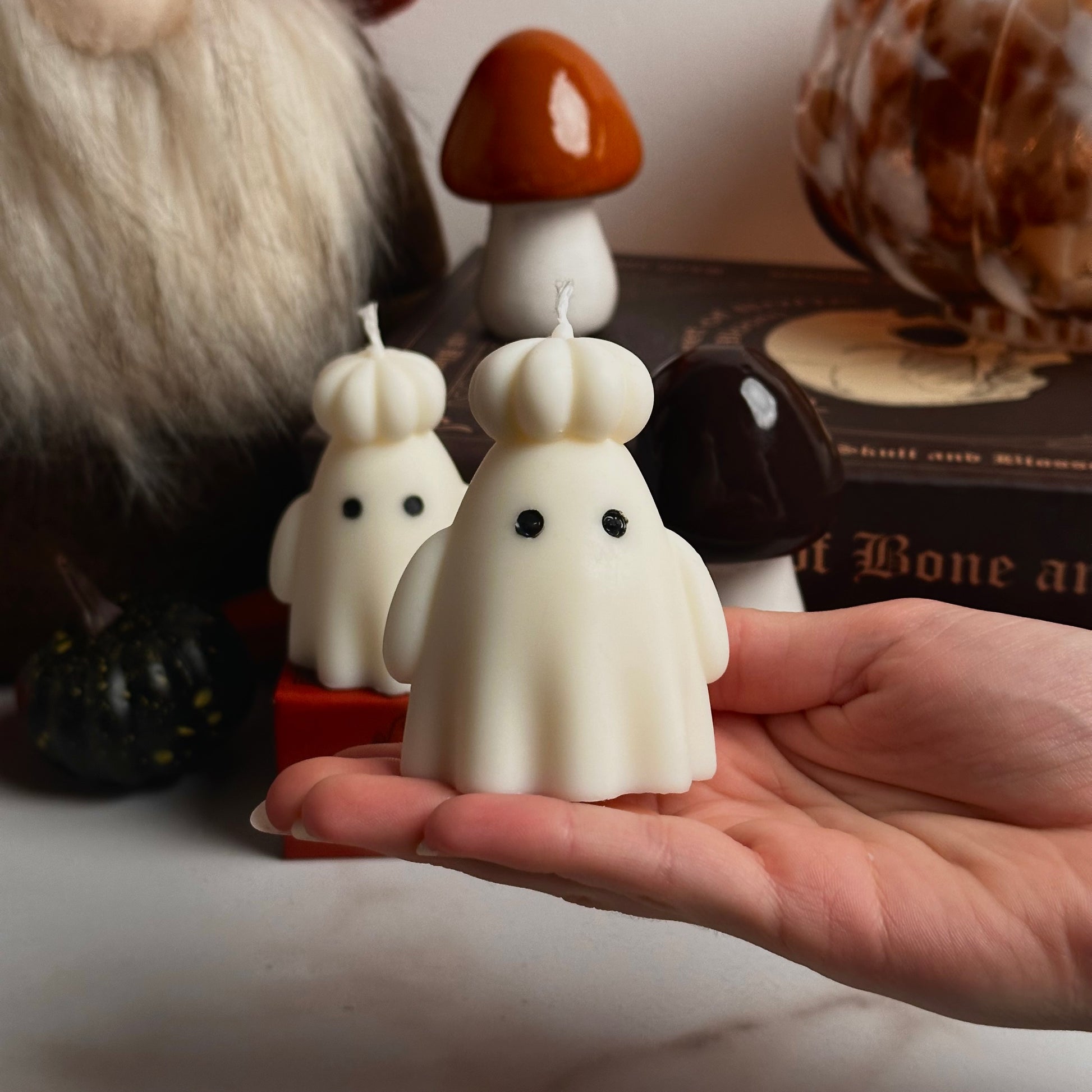 Vela Fantasma con Sombrero de Calabaza - VelaKandela