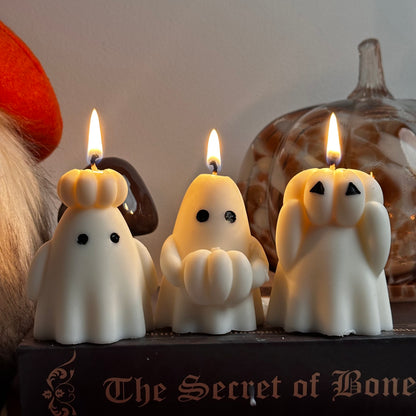 Vela Fantasma con Sombrero de Calabaza - VelaKandela