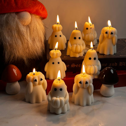 Vela Fantasma con Sombrero de Calabaza - VelaKandela