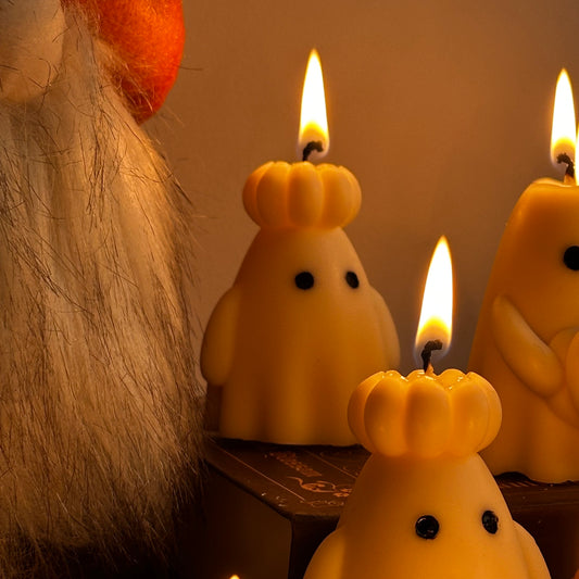 Vela Fantasma con Sombrero de Calabaza