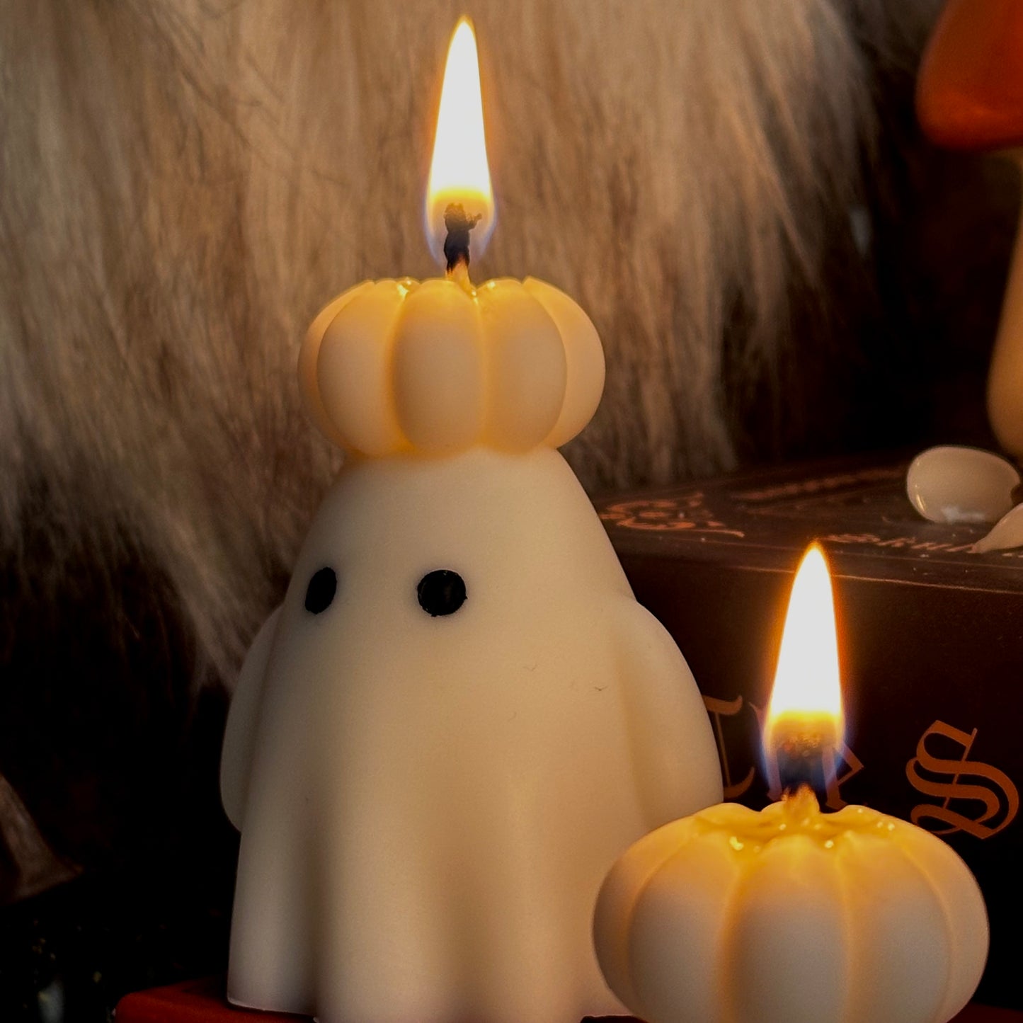 Vela Fantasma con Sombrero de Calabaza - VelaKandela