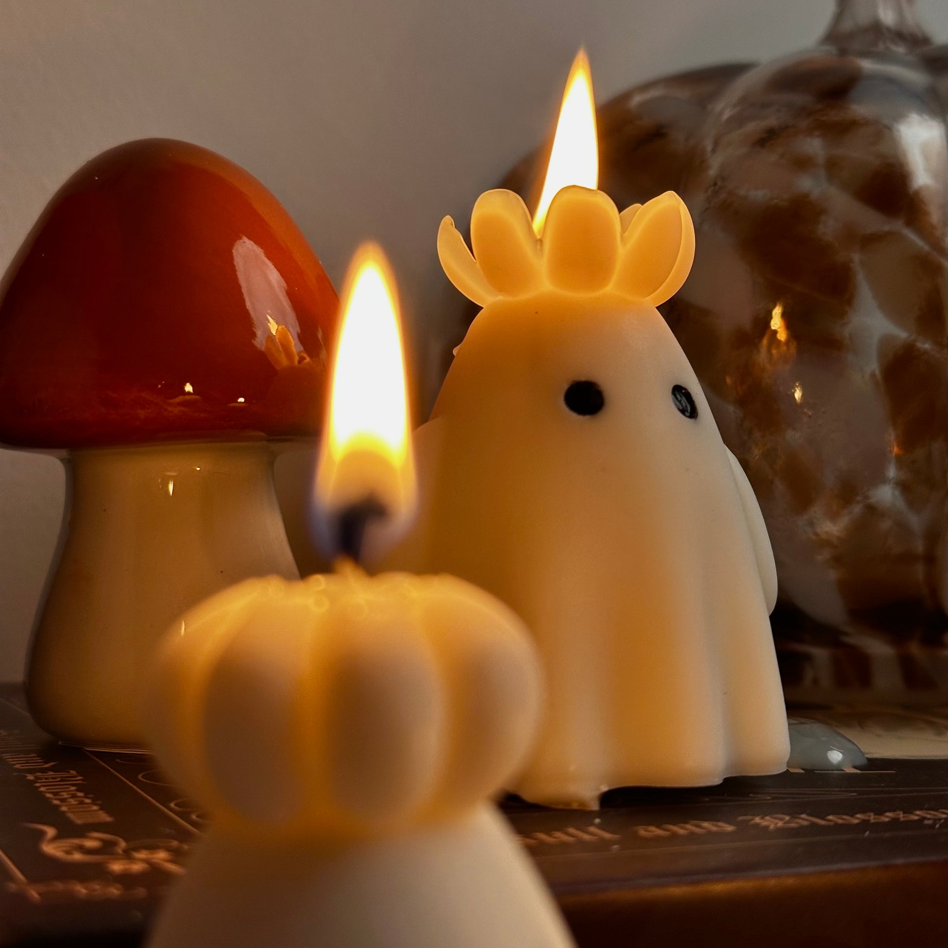 Vela Fantasma con Sombrero de Calabaza - VelaKandela