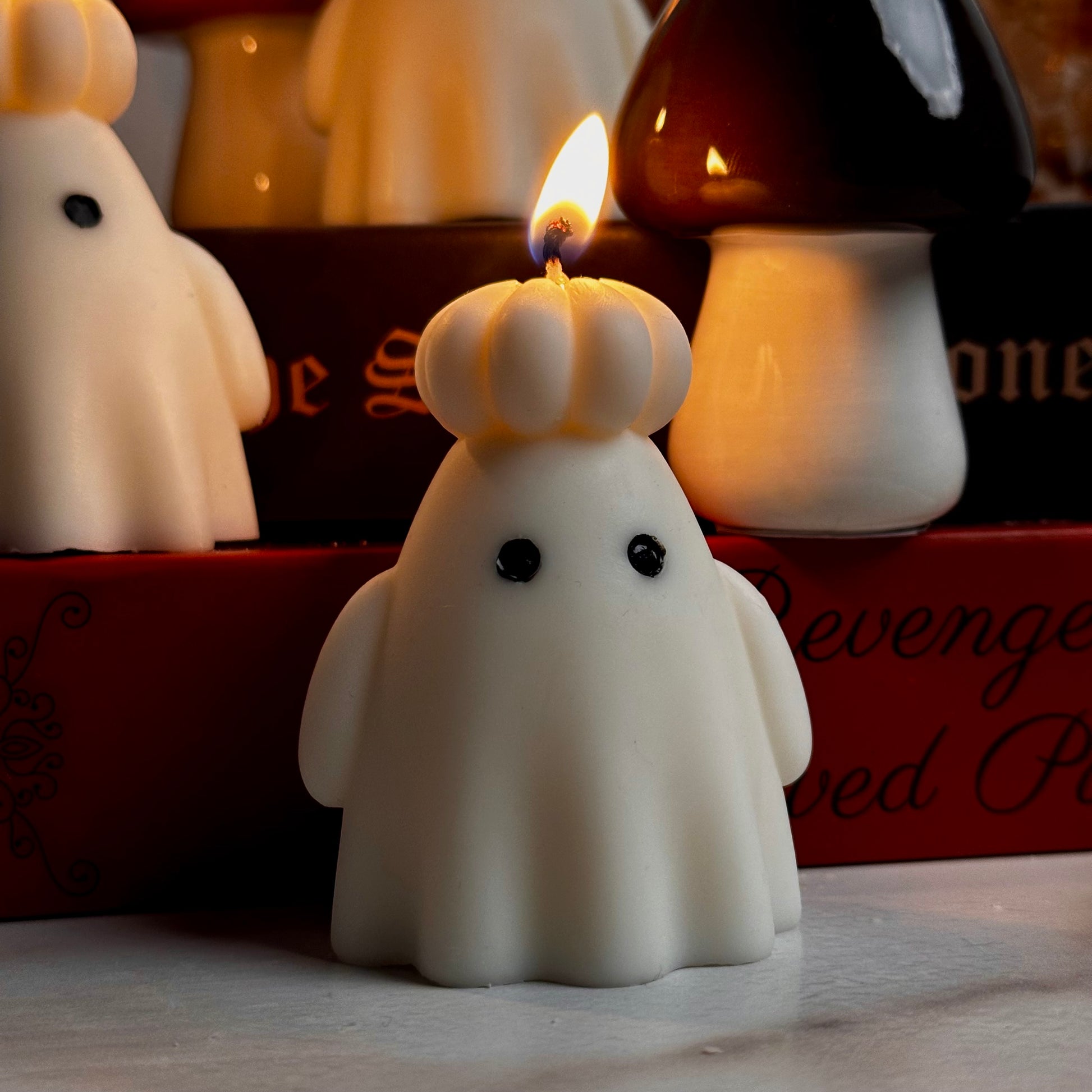 Vela Fantasma con Sombrero de Calabaza - VelaKandela