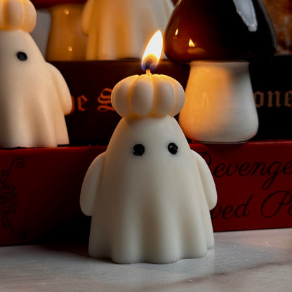 Vela Fantasma con Sombrero de Calabaza - VelaKandela