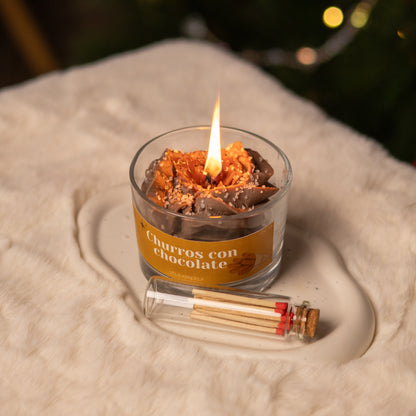 Vela Churros con Chocolate