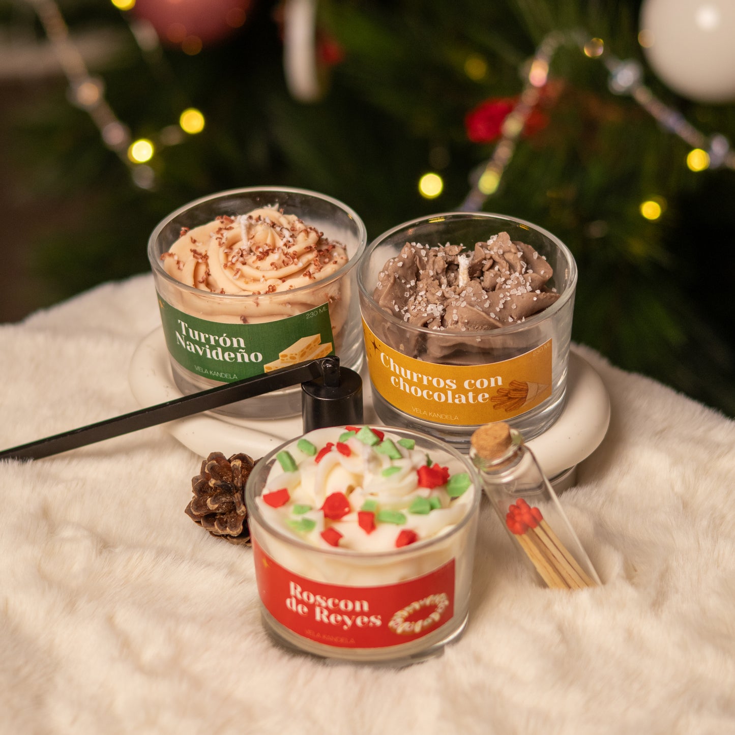 Vela Churros con Chocolate