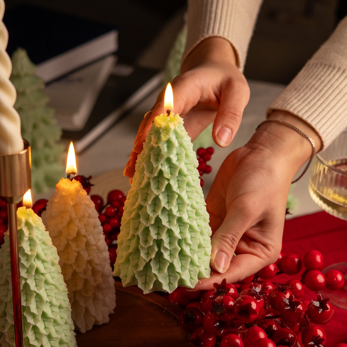 Vela Abeto Navideño XL