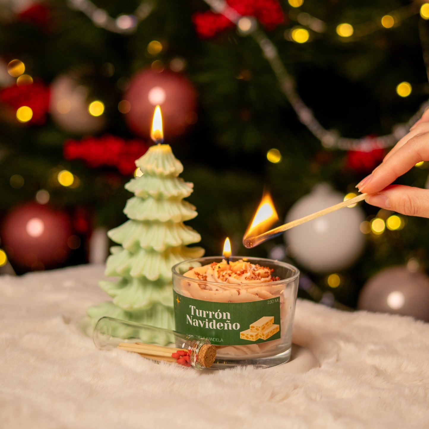 Vela Turrón Navideño