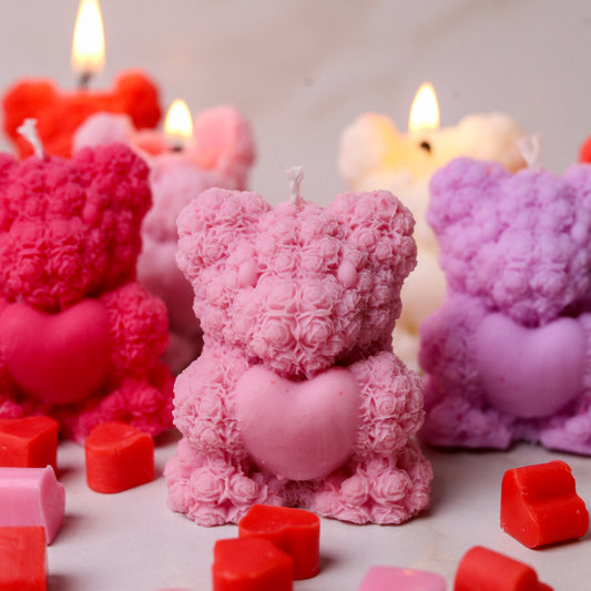 Vela Osito con Corazón