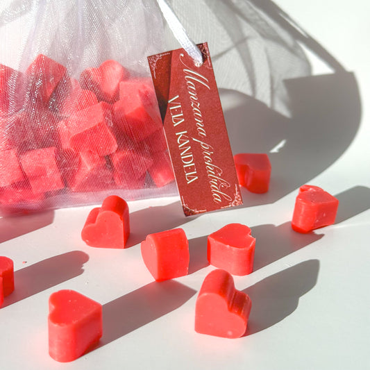 Wax Melts Corazones – Manzana prohibida - VelaKandela