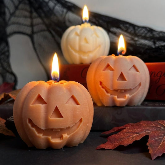 Vela Calabaza Jack-O’-Lantern de soja para Halloween - Velakandela