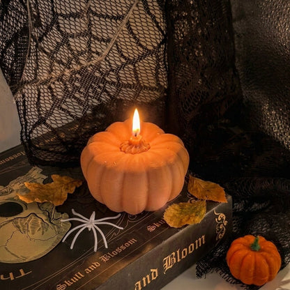 Vela Calabaza Rústica para decorar Halloween