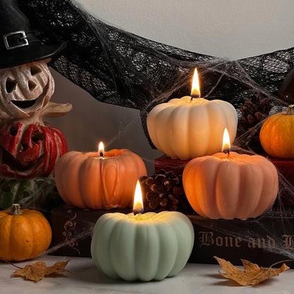 Vela decorativa Calabaza Rústica de cera de soja