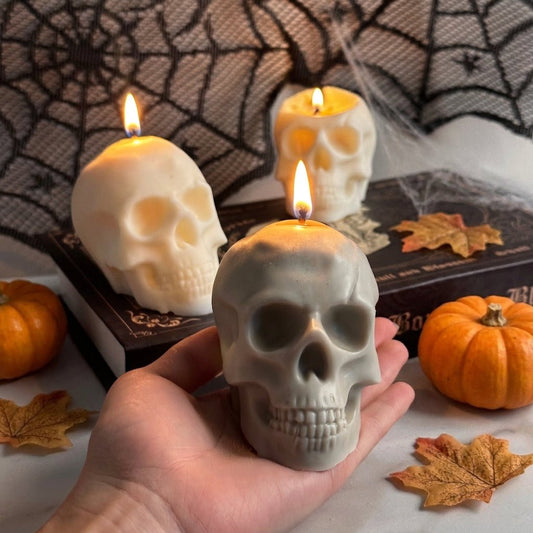 Vela Calavera Clásica de soja para Halloween - Velakandela