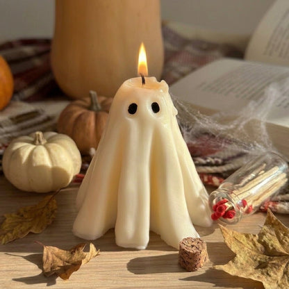 Vela Fantasma de soja con diseño clásico para Halloween