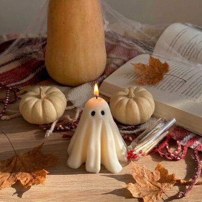 Vela Fantasma Clásico artesanal para decoración de Halloween