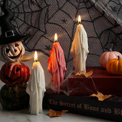 Vela decorativa Fantasma Misteriosa de cera de soja
