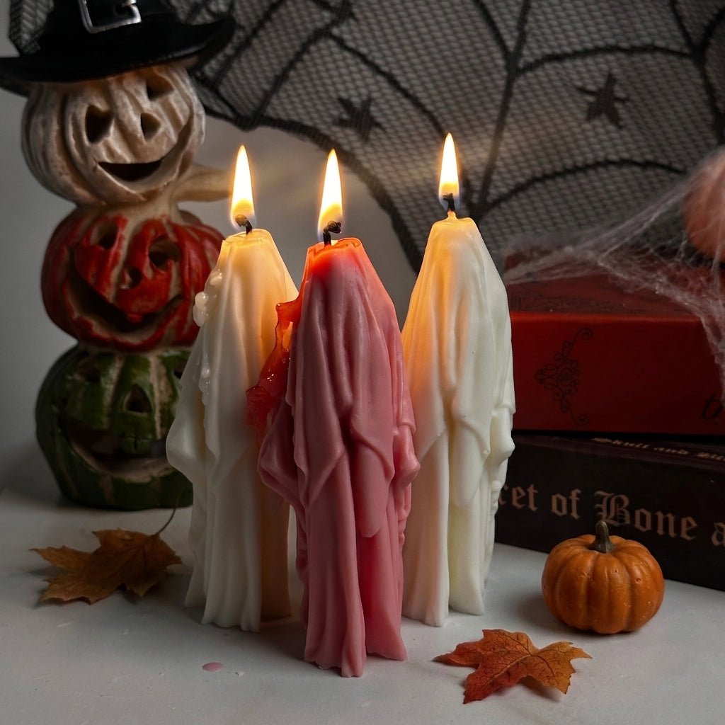 Vela Fantasma Misteriosa artesanal de diseño alto y estilizado