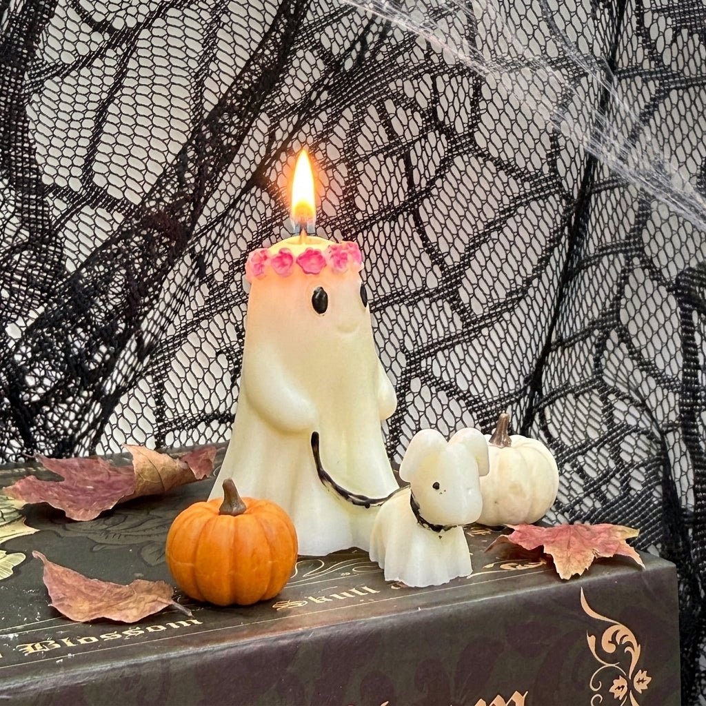 Vela decorativa Fantasma Paseando de cera de soja