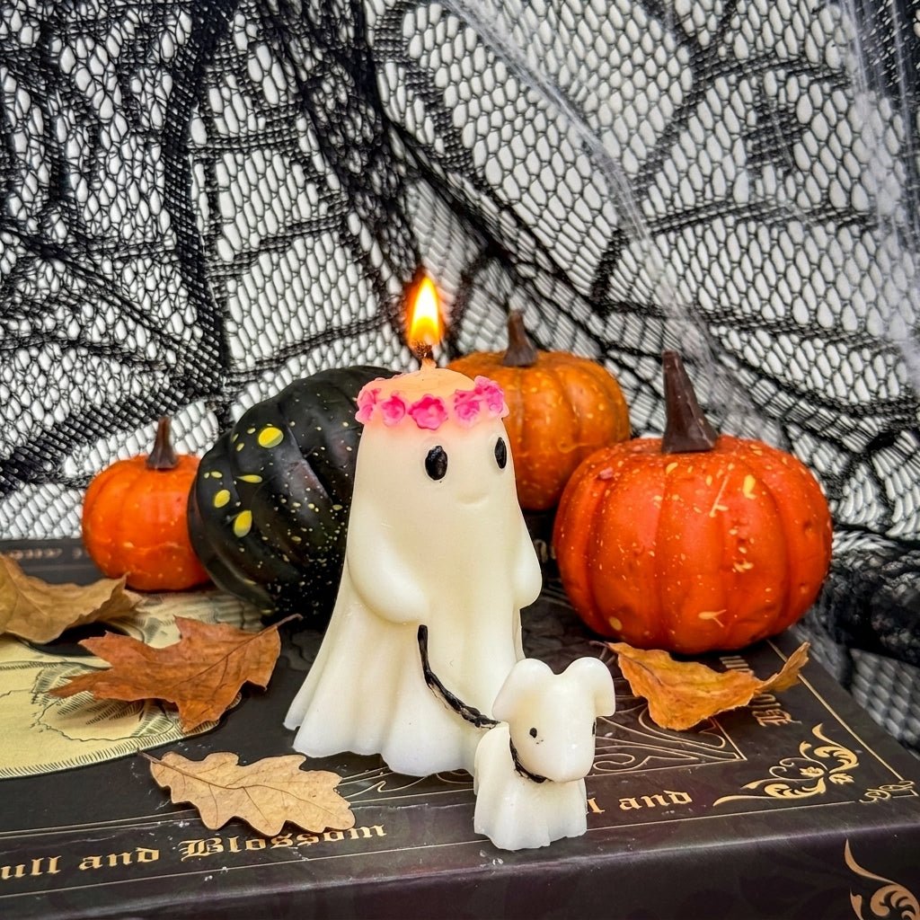 Vela Fantasma Paseando para decorar rincones de Halloween