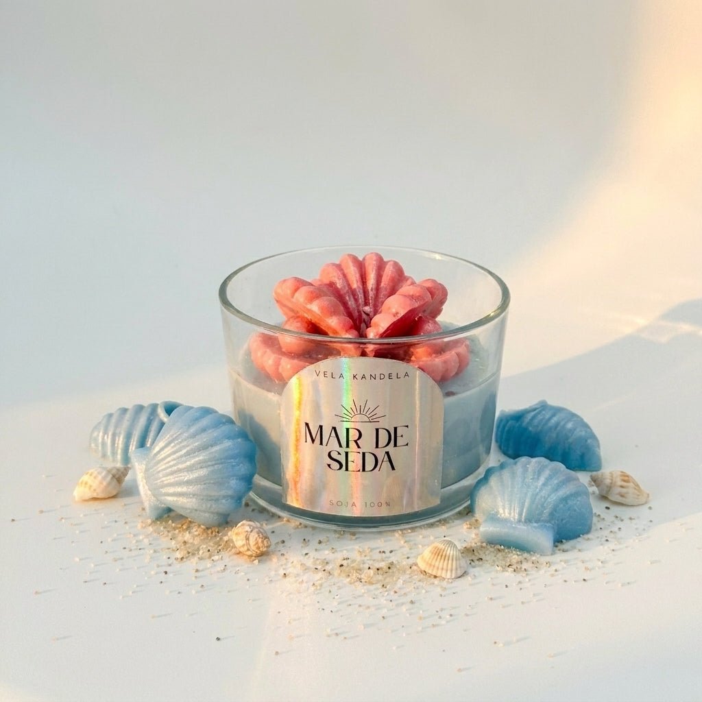 Vela Mar de Seda de soja con aroma Coco - Velakandela