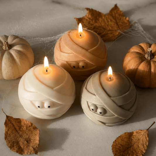 Vela decorativa Momia artesanal para Halloween