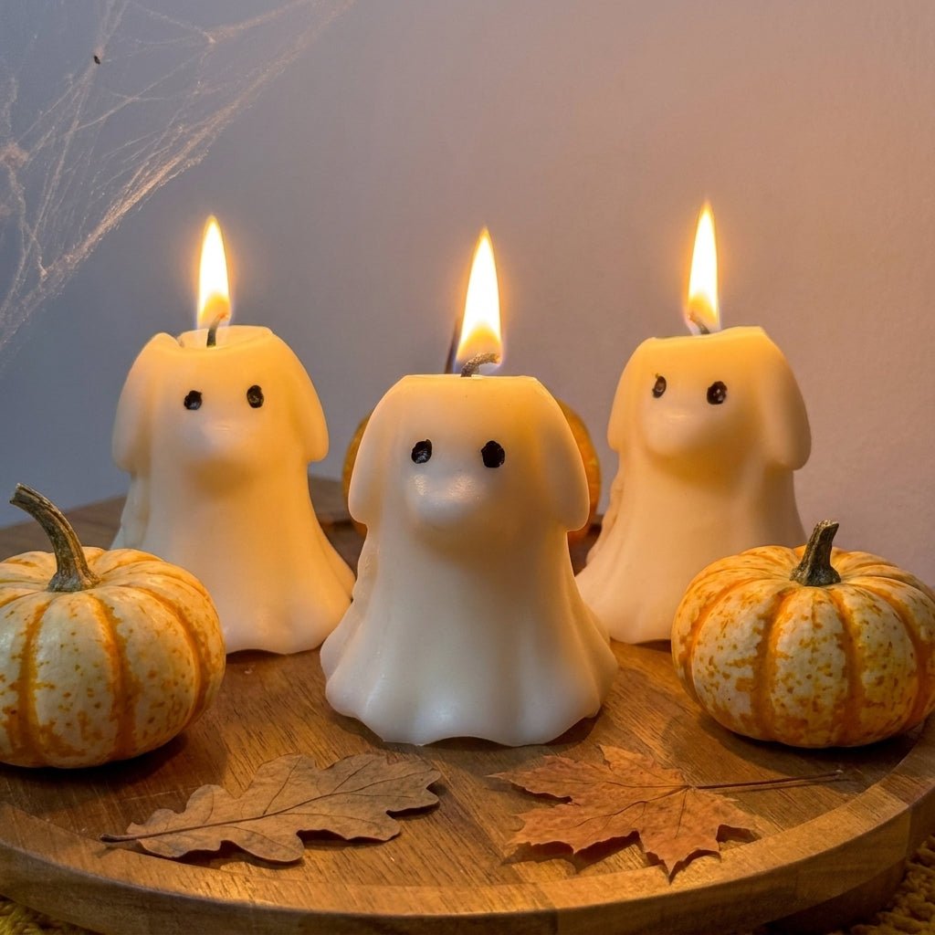 Vela decorativa Perro Fantasma de cera de soja