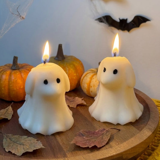 Vela Perro Fantasma de soja para Halloween - Velakandela