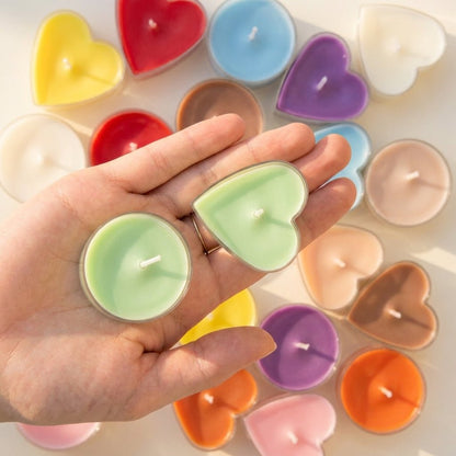 Velas de té redondas de cera de soja