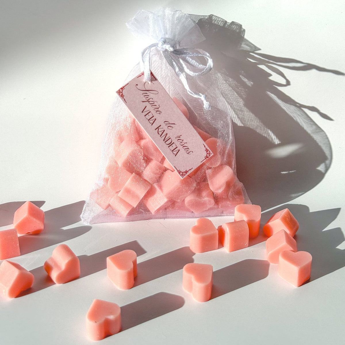 Wax Melts Corazones – Suspiro de rosas - VelaKandela